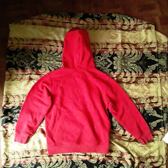 GAP Kids (8-9) Unisex Red Classic Hoody Sweatshirt - Picture 5 of 13